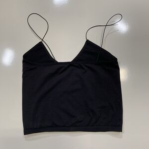 Free People Intimately Black String Crop Tank Top Size XS/S